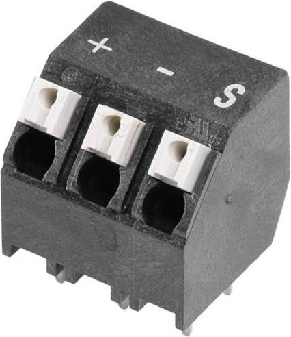 Weidmüller Leiterplattenklemme 1.5mm² Polzahl 3 Schwarz 39 Stück - Bild 1