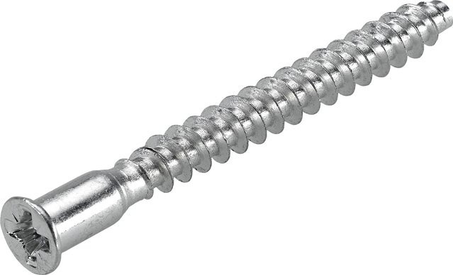 Hettich Verbindungsschraube aus verzinktem Stahl in Silber, Durchmesser: 6,9 mm, Länge: 70 mm, 8 Stück - Bild 1