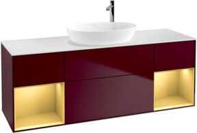 V&B Waschtischunterschrank Finion in Weiß lackiert, Breite: 160 cm, Tiefe: 50,1 cm, Höhe: 50,1 cm - Bild 1