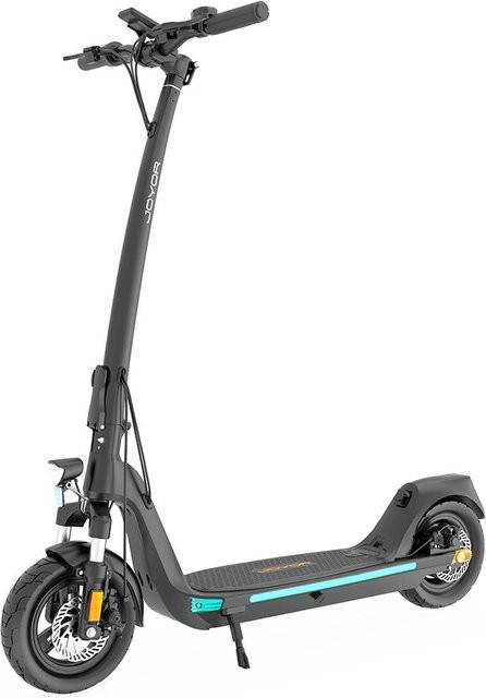 Joyor C10 Elektroroller Schwarz Blau mit 500W Motor, 48V 10.4Ah Batterie und 10 Zoll Straßenluftreifen - Bild 1