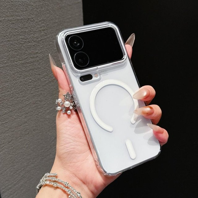 Transparente magnetische Handyhülle aus hartem PC für Xiaomi Mi 17 Pro Max, ultra-dünn und kompatibel mit kabellosem Laden - Bild 1