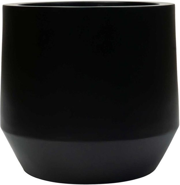 Vivanno Blumentopf Nexora aus Fiberglas in Schwarz, B/T/H: 31 x 31 x 28 cm - Bild 1