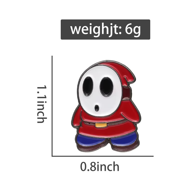 QTHOPE Brosche Shy Ghost Abzeichen, Cartoon Spiel Charakter Pin - Bild 2