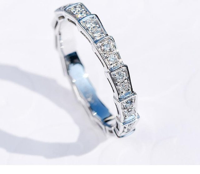 YIRAN Schlangenring Kupfer, Diamant, Zirkonia, Unisex - Bild 1