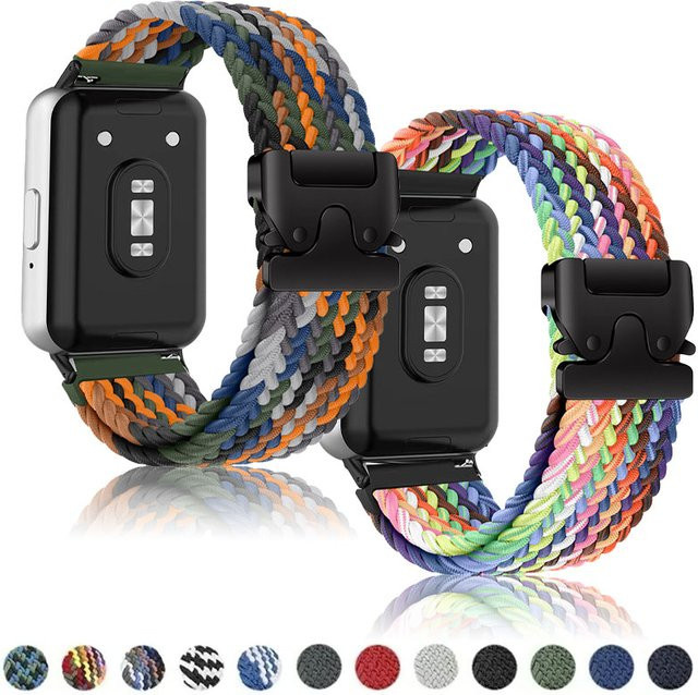 OAKCHARM Uhrenarmband Textil/NATO, Multicolor, Unisex, für Samsung Galaxy Watch Fit 3 - Bild 1