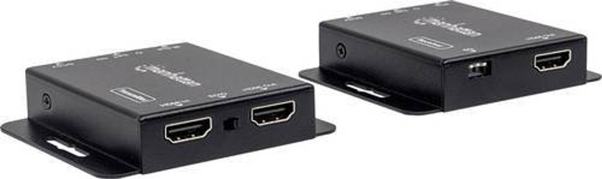 Manhattan 207461 HDMI und LAN Extender über RJ45 Netzwerkkabel in Schwarz mit 50m Reichweite - Bild 2