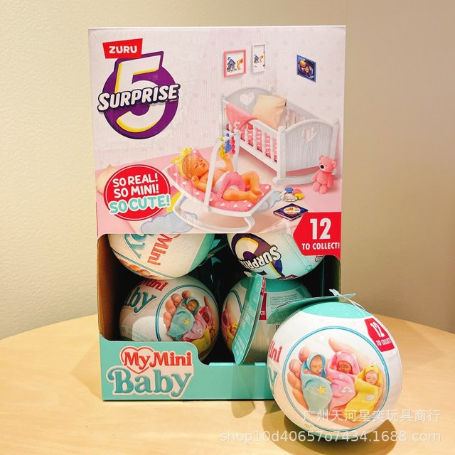 Zuru 5 Surprise Miniatur-Babypuppen, Sammlerstück, Mystery Blind Egg, ab 3 Jahren - Bild 1