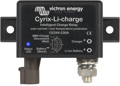 Victron Energy Laderelais Cyrix-Li-Charge 12/24V-230A in Schwarz B/T/H: 65 x 100 x 50 mm - Bild 1