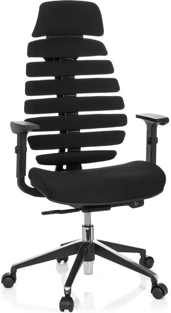 hjh OFFICE Profi Bürostuhl ERGO LINE II PRO mit Armlehnen und Stoffbezug, höhenverstellbar - Bild 1