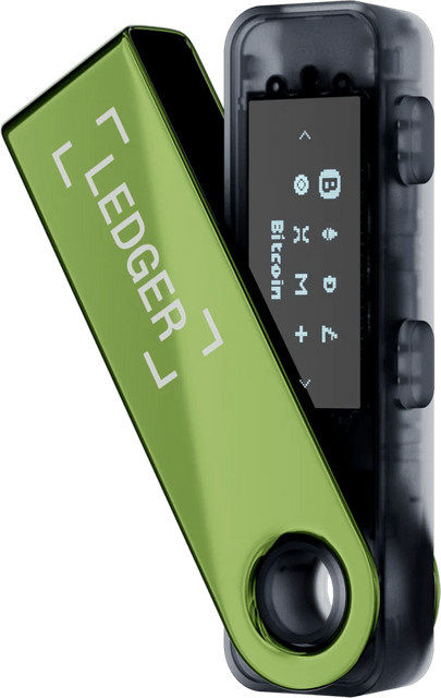 Ledger Nano S Plus Hardware-Wallet in Oxidate Green mit USB-C Anschluss - Bild 1