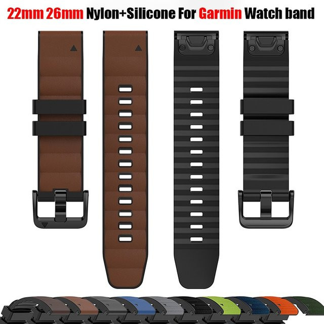 CAOWTAN Uhrenarmband Leder-Silikon, Schwarz, Unisex - Bild 1