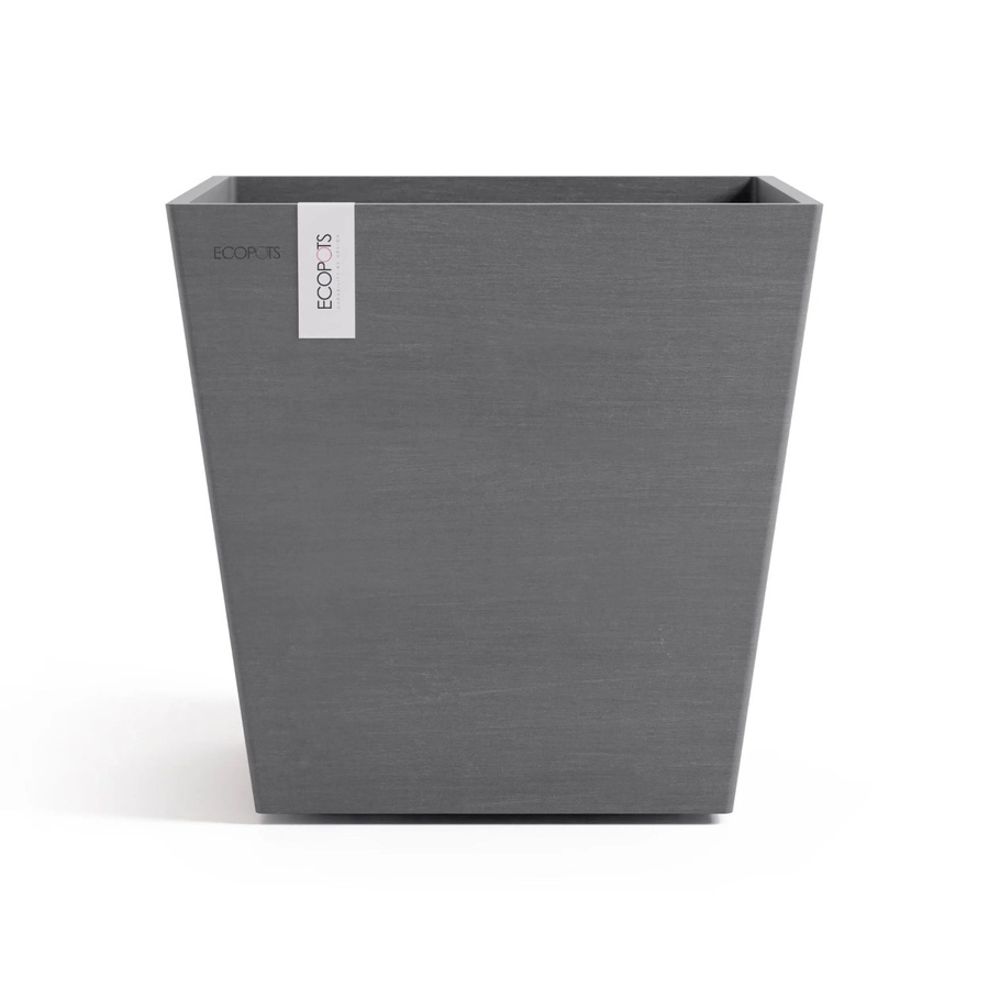 Ecopots Pflanztopf Rotterdam Grau Höhe: 35,2 cm, Breite: 34 cm, Tiefe: 34 cm - Bild 2