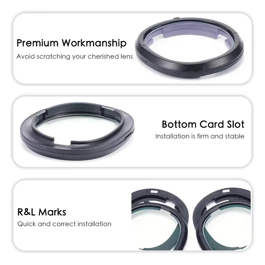 Magnetische Brillengläser für Meta Quest 3 mit Myopie-Korrektur, Anti-Blau- und Anti-Glare-Beschichtung inklusive Rahmen - Bild 2