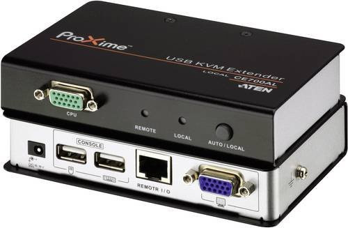 ATEN CE700A VGA und USB 2.0 Extender über RJ45 Netzwerkkabel in Schwarz mit bis zu 150m Reichweite - Bild 2