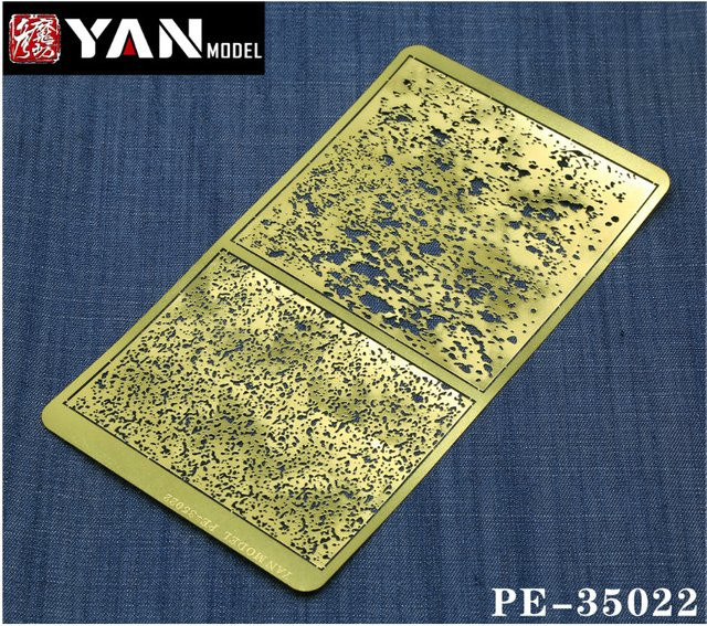 Yan Modell PE-35022 Ultra dünne Verwitterung Airbrush-Schablonen, Zubehör, Metall - Bild 1