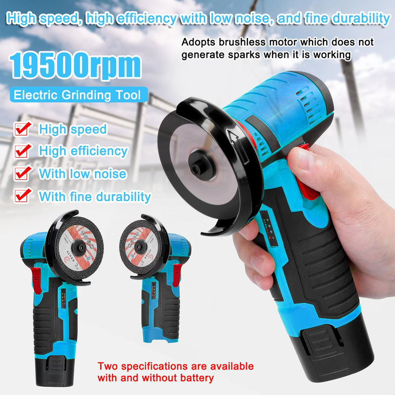 Multifunktionales Kkmoon Mini-Schleifwerkzeug mit 19500 U/min, elektrischer Handschneider zum Schneiden und Polieren, bunt, inklusive 2 Akkus und EU-Stecker - Bild 11