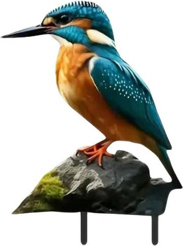 Talos home Garden Vogel-Gartendeko-Stab aus Acryl in Multicolour, wetterfeste 2D Vogeldekoration für Garten und Terrasse - Bild 1