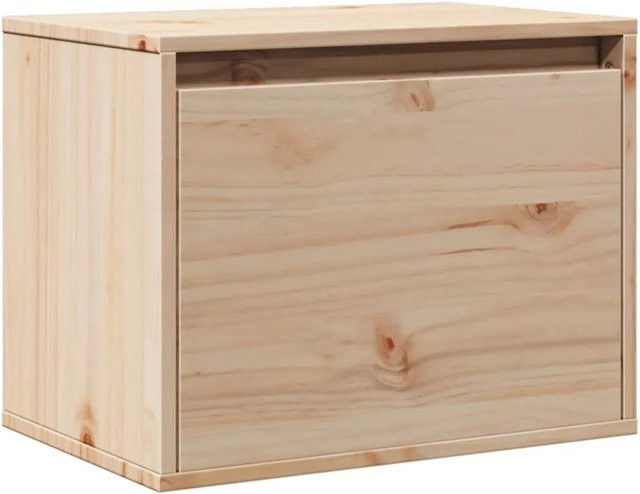 vidaXL Wandschrank aus Massivholz Kiefer in Braun, B/T/H: 45 x 30 x 35 cm - Bild 1