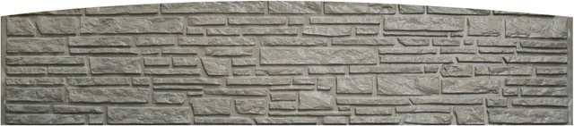 Beckers Betonzaun Montana Bogenplatte aus Beton in Betongrau, B/H/T: 200 x 45 x 3 cm - Bild 1