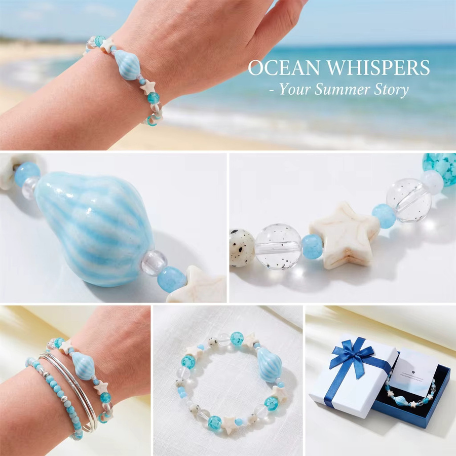 RINHOO FRIENDSHIP Armband, Keramik, Perle, Bunt, Damen - Bild 5
