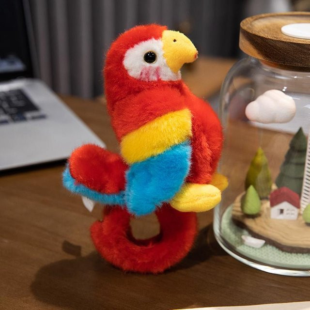 Yiran toy Vogelarmband Plüschtier, Papagei, 20cm, Bunt / Mehrfarbig - Bild 1