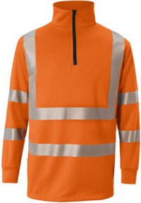 Kübler Workwear Zip-Sweatshirt REFLECTIQ PSA 2 in Warnorange, Größe 3XL - Bild 1