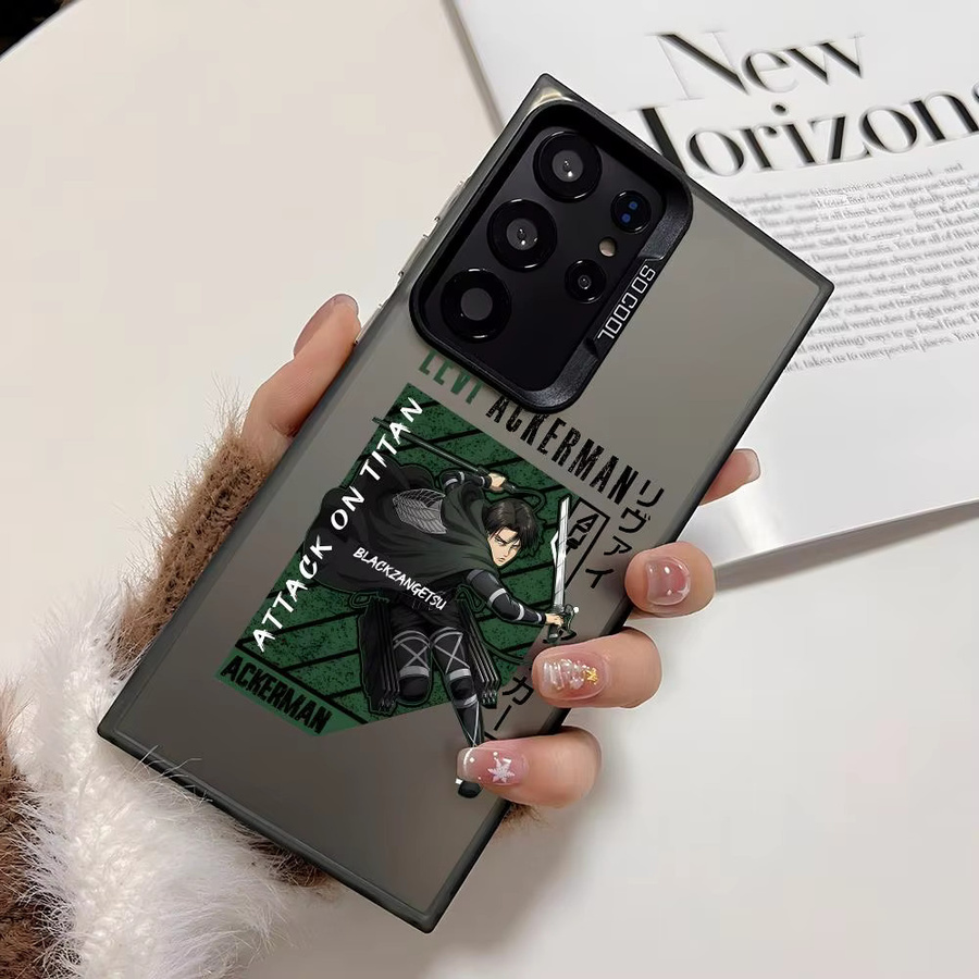 A-Angriff auf Titan Silikon Handyhülle für Samsung Galaxy S25 Edge S24 S23 S22 S21 S20 Ultra in Silber und Bunt - Bild 4