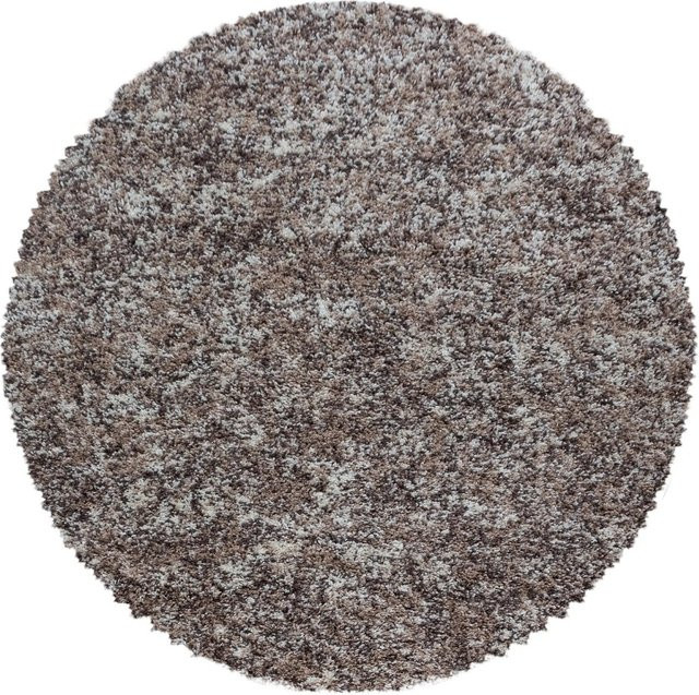 Ayyildiz Hochflorteppich Enjoy 4500 in Beige meliert im Vintage-Stil, Durchmesser: 120 cm - Bild 1