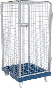 HMH rolltainer Rollbehälter ADB 1350 KU blau, B/T: 72,4 x 81,5 cm - Bild 1