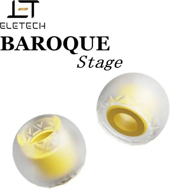 Eletech Barock transparente Silikon-Ohrstöpsel für HiFi In-Ear Kopfhörer - Bild 1