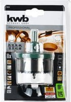 kwb Akku Top Mehrkranz-Lochsäge Set 8-teilig für Kupfer, Hartholz, Gipskarton und Kunststoff - Bild 1
