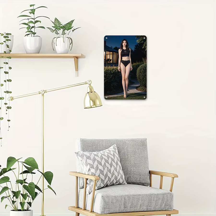 CIFBUY Vintage-Metallblechschild als Retro-Wanddekoration in Mehrfarbig, B/H: 20,3 x 30,5 cm - Bild 2