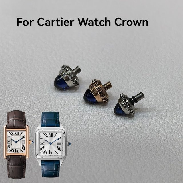 Cartier Dumont Tank Uhren Krone, Roségold, Kristall, Unisex - Bild 1