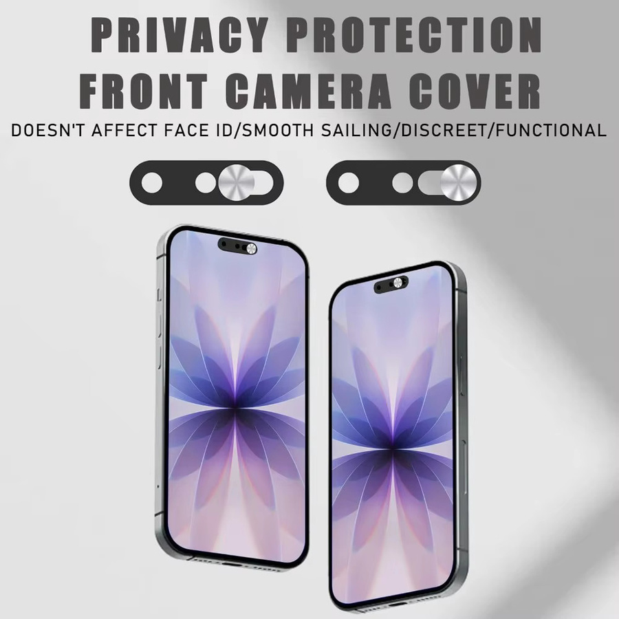 Ultradünne Webcam-Abdeckung als Datenschutz-Schutzschieber für iPhone 17 Pro Max, 16, 15 und 14 Pro/Pro Max in Schwarz oder Silber - Bild 2
