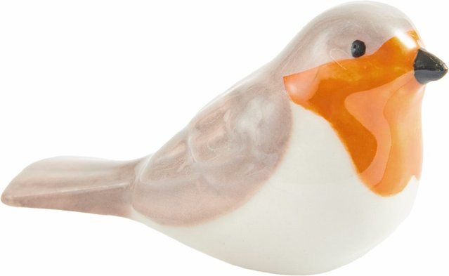 Rico Design Porzellan Rotkehlchen in Braun und Rot - Bild 1