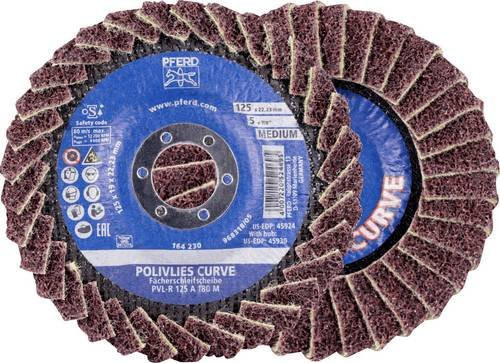 PFERD TOOLS Fächerscheibe POLIVLIES-CURVE PVL-R D.125mm K.180 Korund A Multicolor - Bild 1
