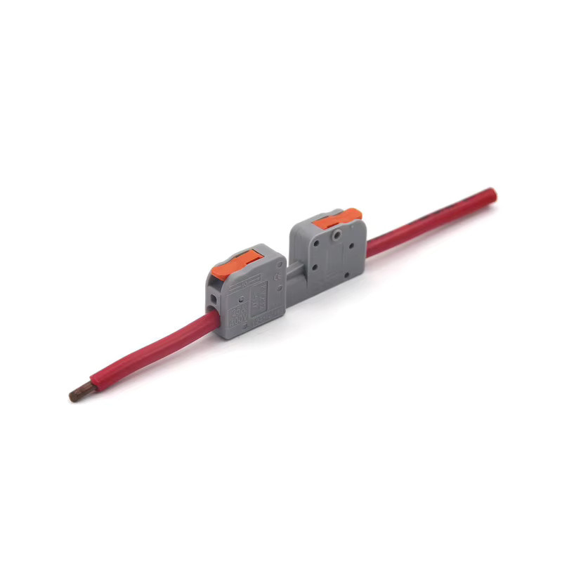 QHJIA Quick Electrical Verdrahtungsklemmen Push-in Splicing Kabel Splitter in Grau mit 1 bis 6 Pins - Bild 2