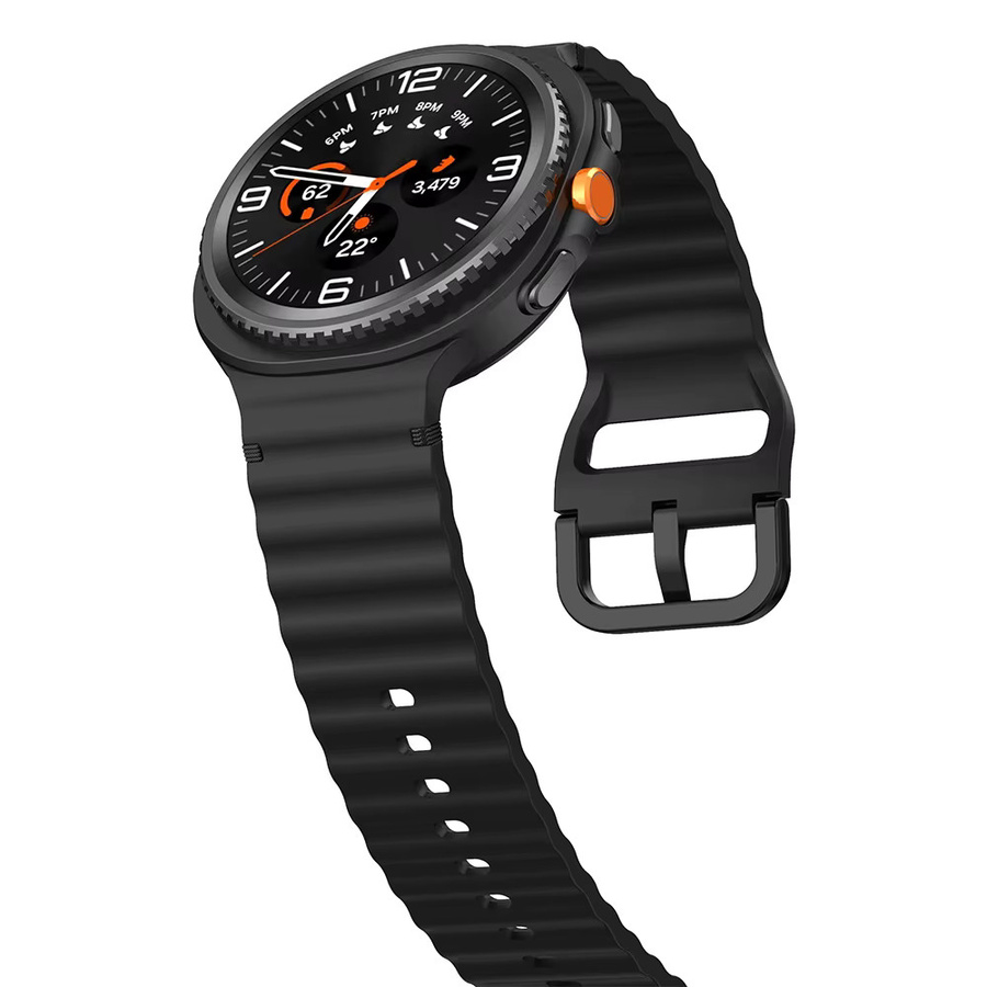 Samsung Uhrenarmband Silikon, Schwarz, Unisex - Bild 3