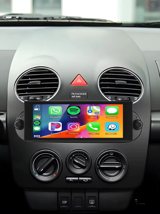 ESSGOO Android 15 Autoradio für VW Beetle 2001-2010 mit 6,86 Zoll IPS Touchscreen, 4+64GB, kabellosem Carplay, Android Auto, GPS, Bluetooth und WLAN in Schwarz - Bild 5