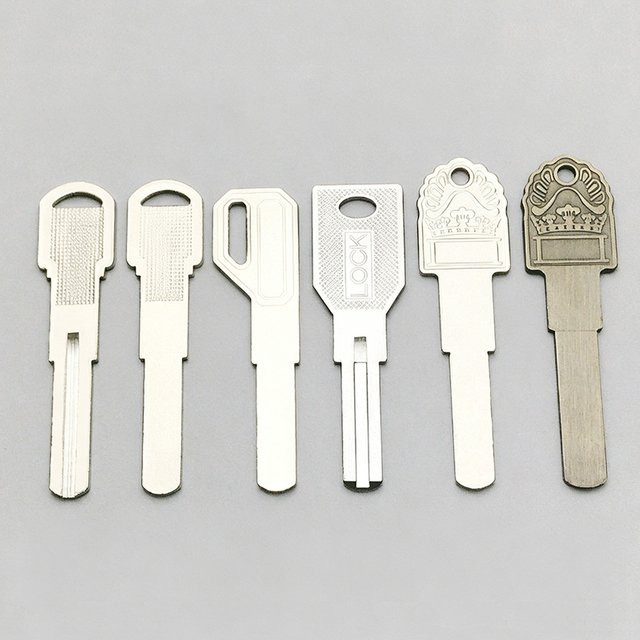 10 Stück Smart-Lock-Schlüsselrohlinge von Laural in Silber, flache Ersatzschlüssel für elektronische Türschlössse und Fingerabdruck-Schlösser - Bild 1