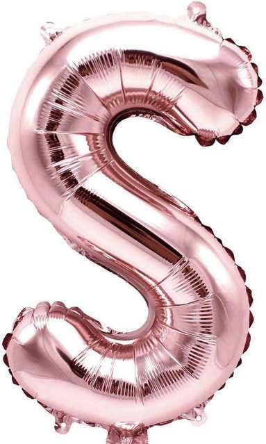 Rico Design Folienballon Buchstabe in Rosa, Höhe: 36 cm - Bild 1