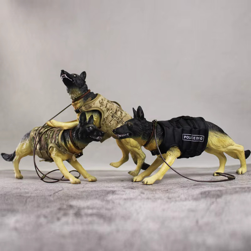 GRAPMAN Polizeihund Deutscher Schäferhund, Actionfigur, 1/6, Zubehör - Bild 2