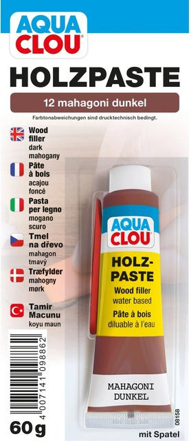 Clou Holzpaste Mahagoni Dunkel Braun wasserverdaennbar 60 g - Bild 1
