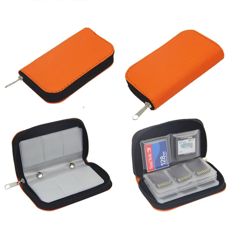 KAFNHCKA Speicherkarten-Sammeltasche in Lila mit 22 Steckplätzen für SD, CF, Micro SD und MS - Bild 4
