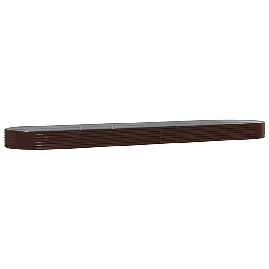Furnicato Hochbeet aus verzinktem Stahl in Braun, B/T/H: 600 x 140 x 36 cm - Bild 2