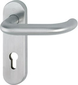 Hoppe FS-Garnitur Paris FS-E138/353KH AP VA in Silber aus Edelstahl für TS 40-65mm - Bild 1