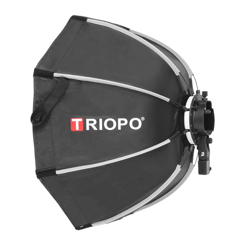 Triopo KX90 KX65 Speedlite Octagon Regenschirm Softbox für Godox V1 in Schwarz - Bild 1