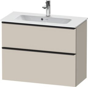 Duravit Waschtischunterschrank D-Neo Compact, beige, wandhängend, B/T/H: 81 x 37,2 x 62,5 cm - Bild 1