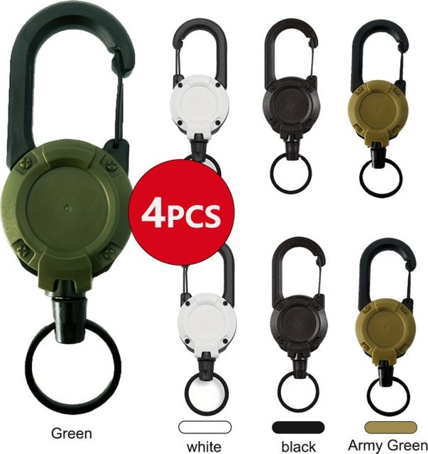 NPKDS Schlüsselanhänger, Karabiner, Ausweishalter, Clip-Rolle - Bild 1