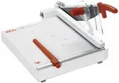 IDEAL Hebelschneider 1138 Schneidemaschine für bis zu 50 Blatt, Schnittlänge 385 mm, B 381 x T 575 x H 260 mm, Grau-Weiß - Bild 1